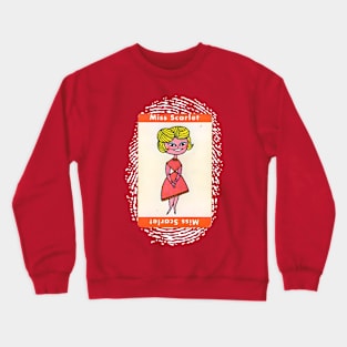 Miss Scarlet - The Game of Clue Crewneck Sweatshirt